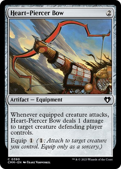 Heart-Piercer Bow (Commander Masters) Light Play Foil