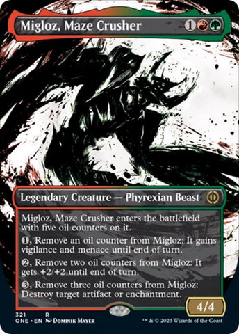 Migloz, Maze Crusher (Showcase) (Phyrexia: All Will Be One) Near Mint