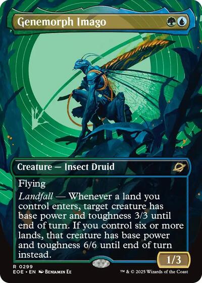 Genemorph Imago (Borderless) (Edge of Eternities) Near Mint Foil