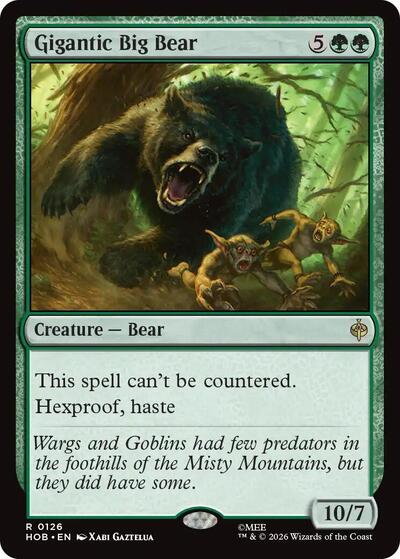Gigantic Big Bear (The Hobbit) Near Mint