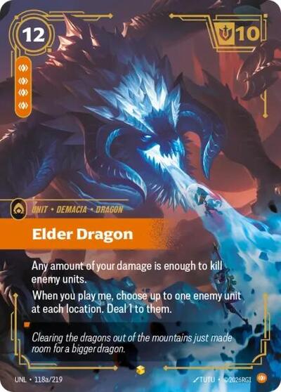 Elder Dragon (Alternate Art) (Unleashed) Near Mint Foil