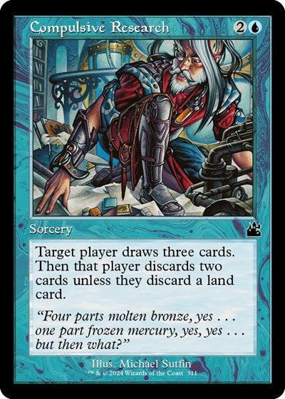 Compulsive Research (Retro Frame) (Ravnica Remastered) Near Mint Foil