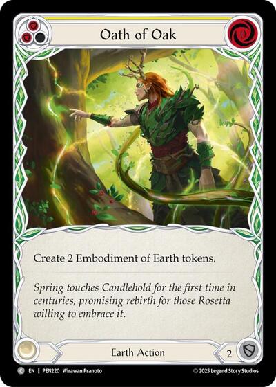 Oath Of Oak (Yellow) (Compendium of Rathe) Near Mint Foil