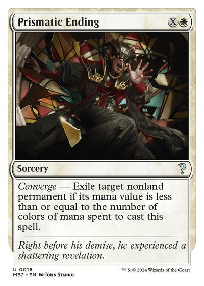 Prismatic Ending (White Border) (Mystery Booster 2) Near Mint