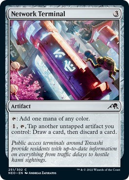Network Terminal (Kamigawa: Neon Dynasty) Near Mint Foil