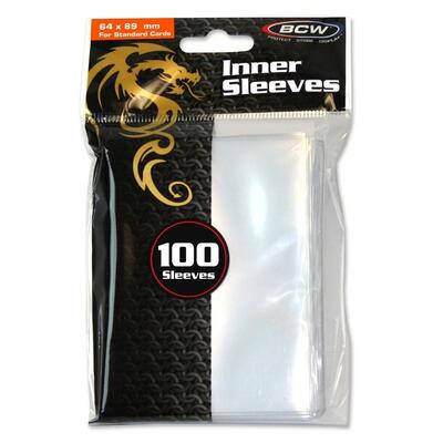 Inner Sleeves Standard Clear (100-Pack) (BCW) New