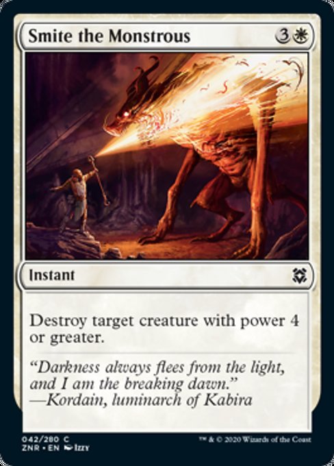 Smite the Monstrous (Zendikar Rising) Near Mint Foil