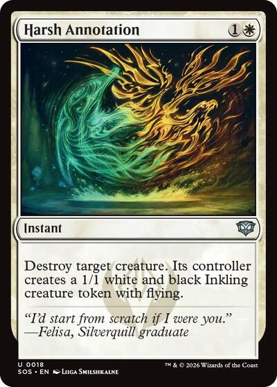 Harsh Annotation (Secrets of Strixhaven) Near Mint Foil
