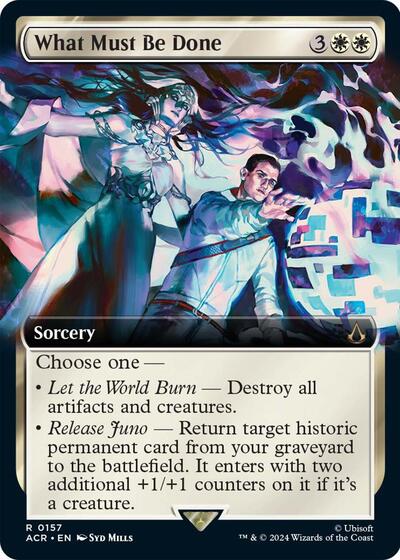 What Must Be Done (Extended Art) (Universes Beyond: Assassin's Creed) Near Mint Foil