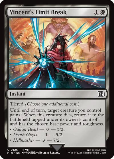 Vincent's Limit Break (Universes Beyond: FINAL FANTASY) Light Play Foil
