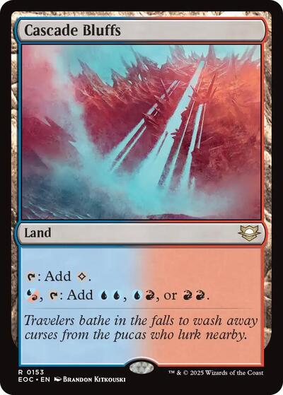 Cascade Bluffs (Commander: Edge of Eternities) Near Mint