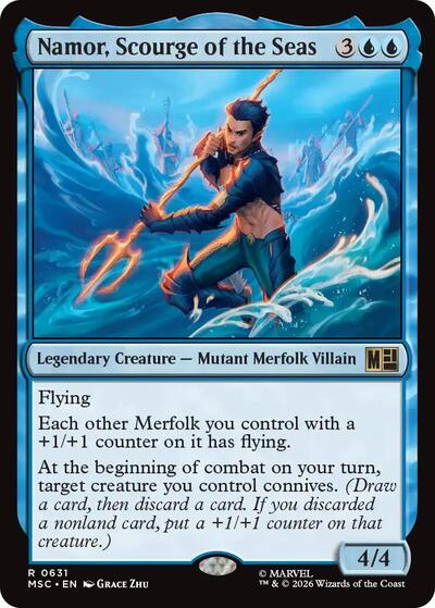 Namor, Scourge of the Seas (Commander: Marvel Super Heroes) Near Mint Foil