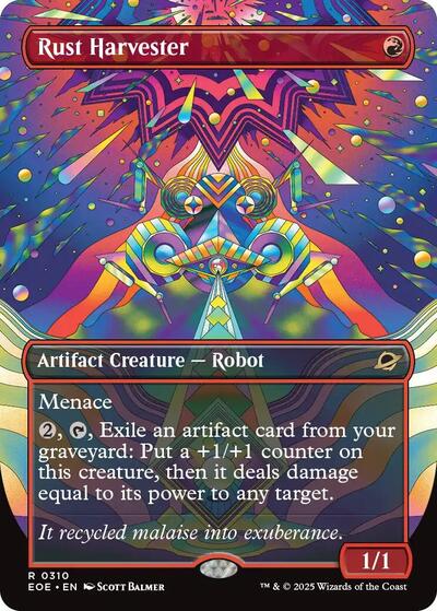 Rust Harvester (Borderless) (Edge of Eternities) Near Mint Foil
