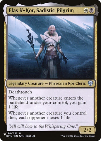 Elas il-Kor, Sadistic Pilgrim (The List) Near Mint