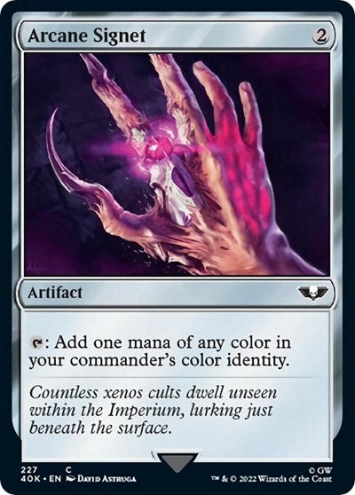 Arcane Signet (227) (Surge Foil) (Universes Beyond: Warhammer 40K) Near Mint Foil