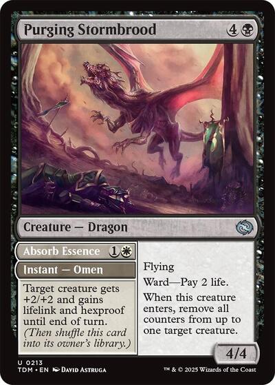 Purging Stormbrood (Tarkir: Dragonstorm) Light Play Foil