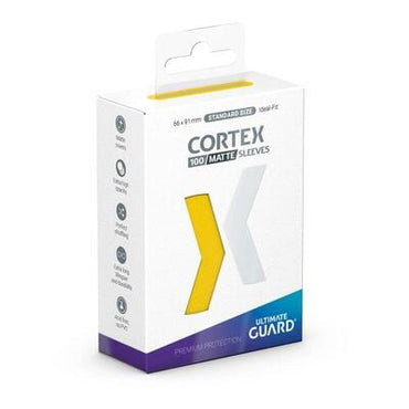 Cortex Sleeves Standard Size Matte Yellow (100ct.) (Ultimate Guard) New