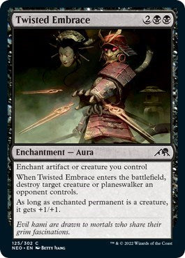 Twisted Embrace (Kamigawa: Neon Dynasty) Near Mint Foil