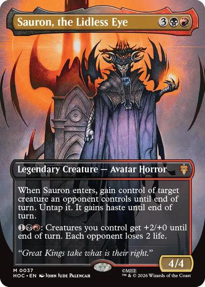 Sauron, the Lidless Eye (Borderless) (The Hobbit: Eternal-Legal) Near Mint Foil