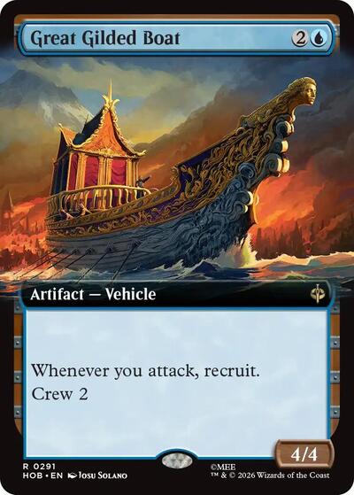 Great Gilded Boat (Extended Art) (The Hobbit) Near Mint Foil