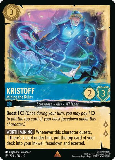 Kristoff - Mining the Ruins (Whispers in the Well) Near Mint Cold Foil
