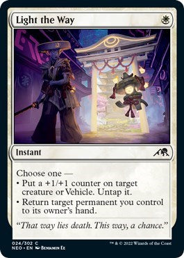 Light the Way (Kamigawa: Neon Dynasty) Near Mint Foil