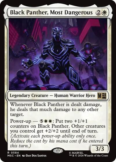 Black Panther, Most Dangerous (Commander: Marvel Super Heroes) Near Mint Foil