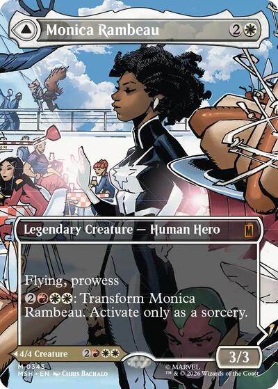 Monica Rambeau (Borderless) (0345) (Marvel Super Heroes) Near Mint Foil