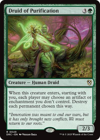 Druid of Purification (Commander: Aetherdrift) Near Mint