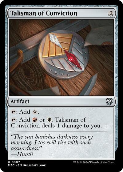 Talisman of Conviction (Commander: Modern Horizons 3) Near Mint