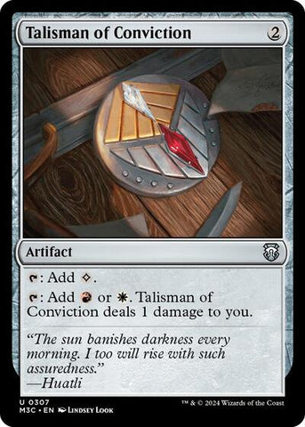 Talisman of Conviction (Commander: Modern Horizons 3) Near Mint