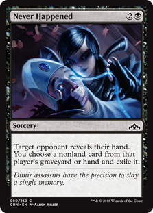 Never Happened (Guilds of Ravnica) Near Mint Foil