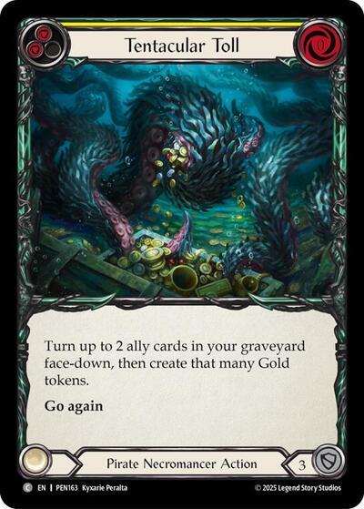 Tentacular Toll (Yellow) (Compendium of Rathe) Near Mint Foil