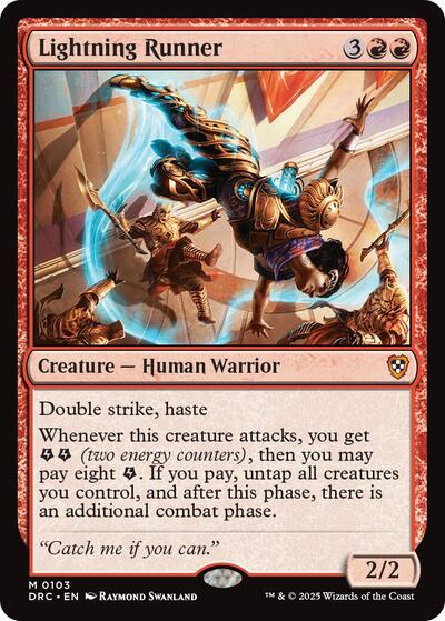 Lightning Runner (Commander: Aetherdrift) Near Mint