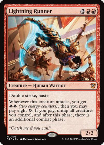Lightning Runner (Commander: Aetherdrift) Near Mint