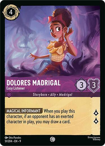 Dolores Madrigal - Easy Listener (Fabled) Near Mint Cold Foil