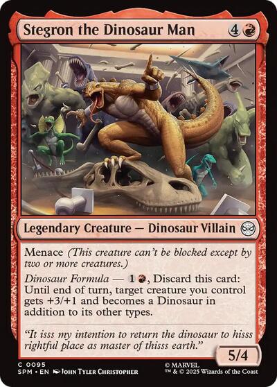 Stegron the Dinosaur Man (Marvel's Spider-Man) Near Mint Foil