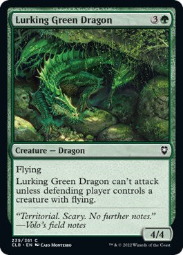 Lurking Green Dragon (Commander Legends: Battle for Baldur's Gate) Near Mint Foil
