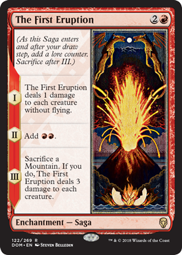 The First Eruption (Dominaria) Near Mint Foil