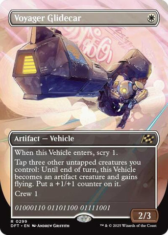Voyager Glidecar (Borderless) (Aetherdrift) Near Mint