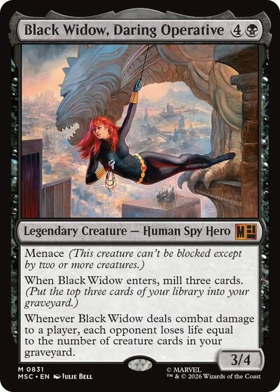 Black Widow, Daring Operative (Commander: Marvel Super Heroes) Near Mint