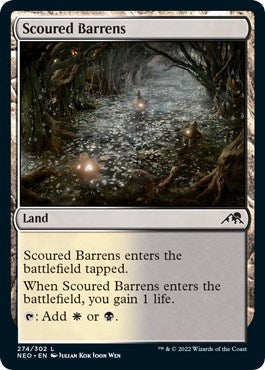 Scoured Barrens (Kamigawa: Neon Dynasty) Near Mint Foil
