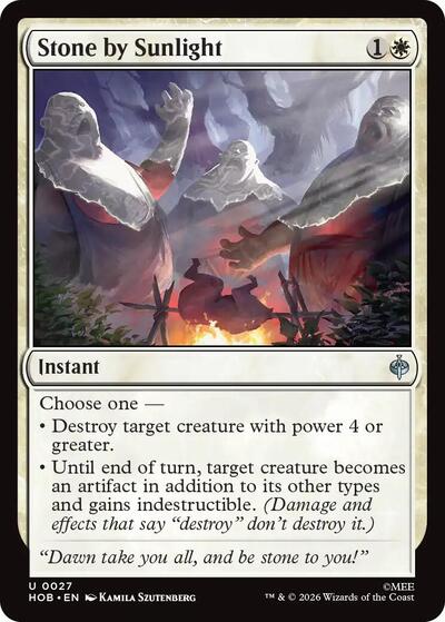 Stone by Sunlight (The Hobbit) Near Mint Foil