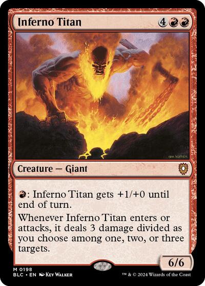 Inferno Titan (Commander: Bloomburrow) Near Mint