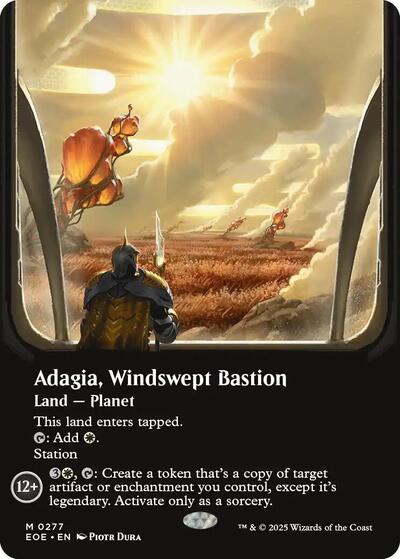 Adagia, Windswept Bastion (Borderless) (Edge of Eternities) Near Mint