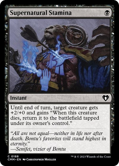 Supernatural Stamina (Commander Masters) Near Mint Foil