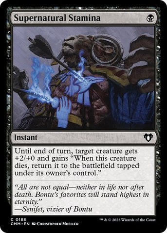 Supernatural Stamina (Commander Masters) Near Mint Foil