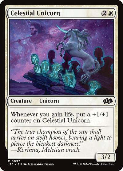 Celestial Unicorn (Foundations Jumpstart) Near Mint