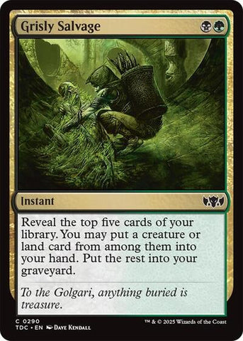 Grisly Salvage (Commander: Tarkir: Dragonstorm) Near Mint