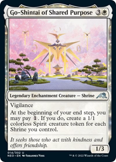 Go-Shintai of Shared Purpose (Kamigawa: Neon Dynasty) Near Mint Foil